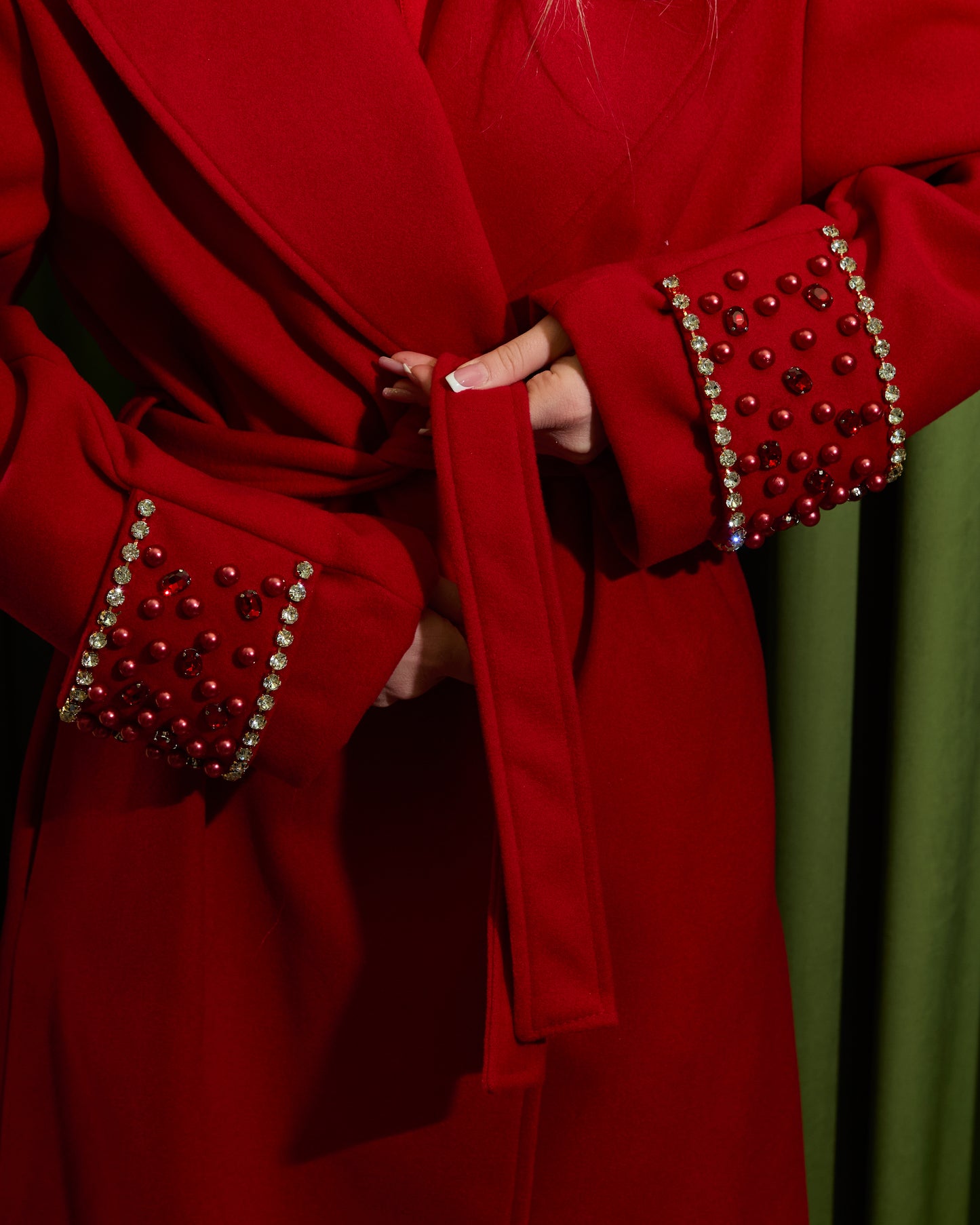 Cappotto con applicazioni