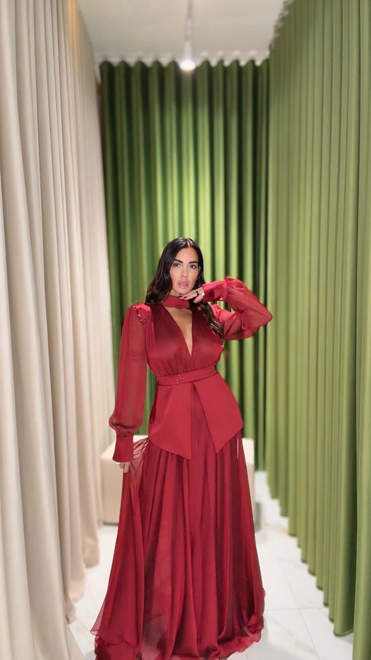 Abito Bordeaux Divina