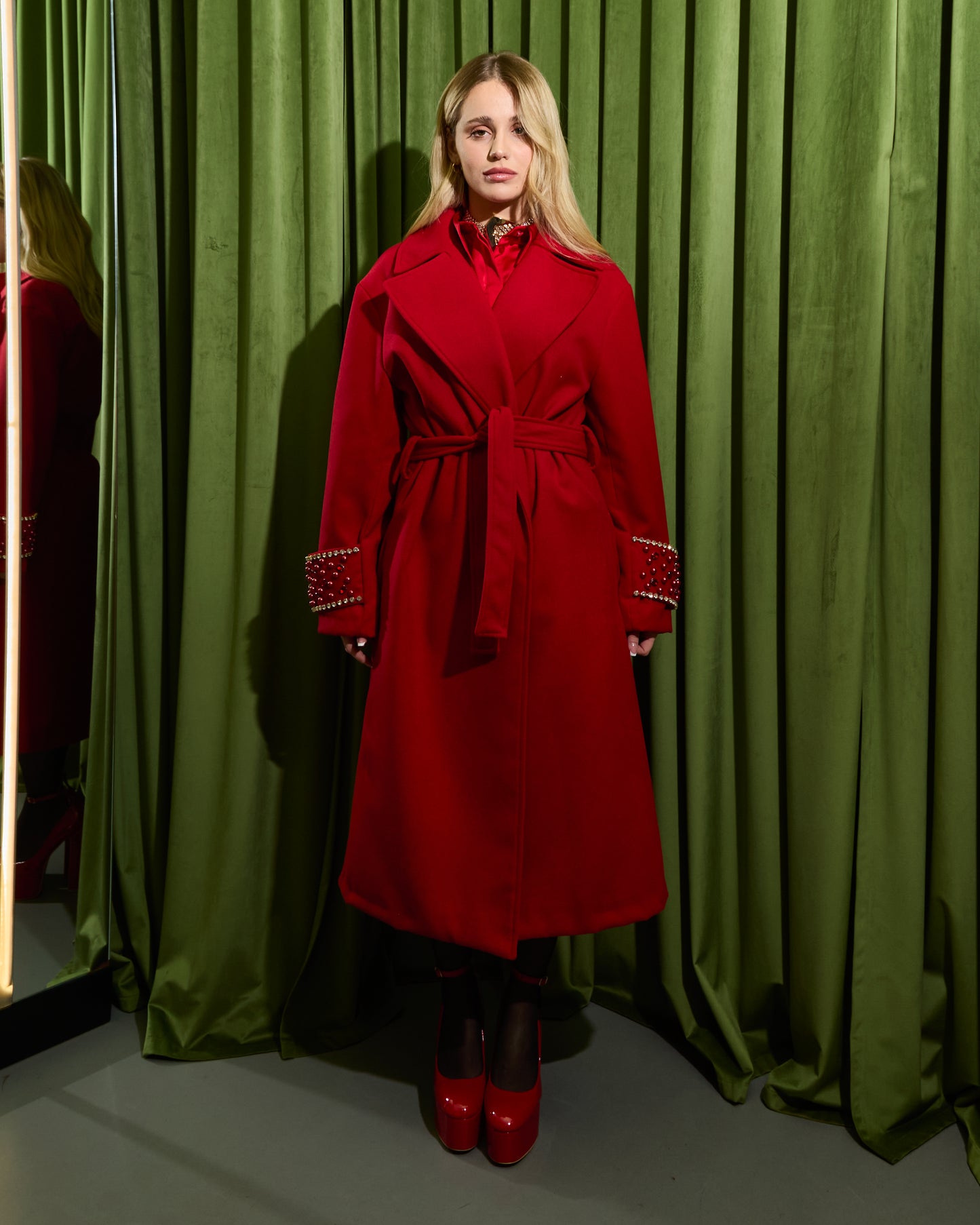 Cappotto con applicazioni
