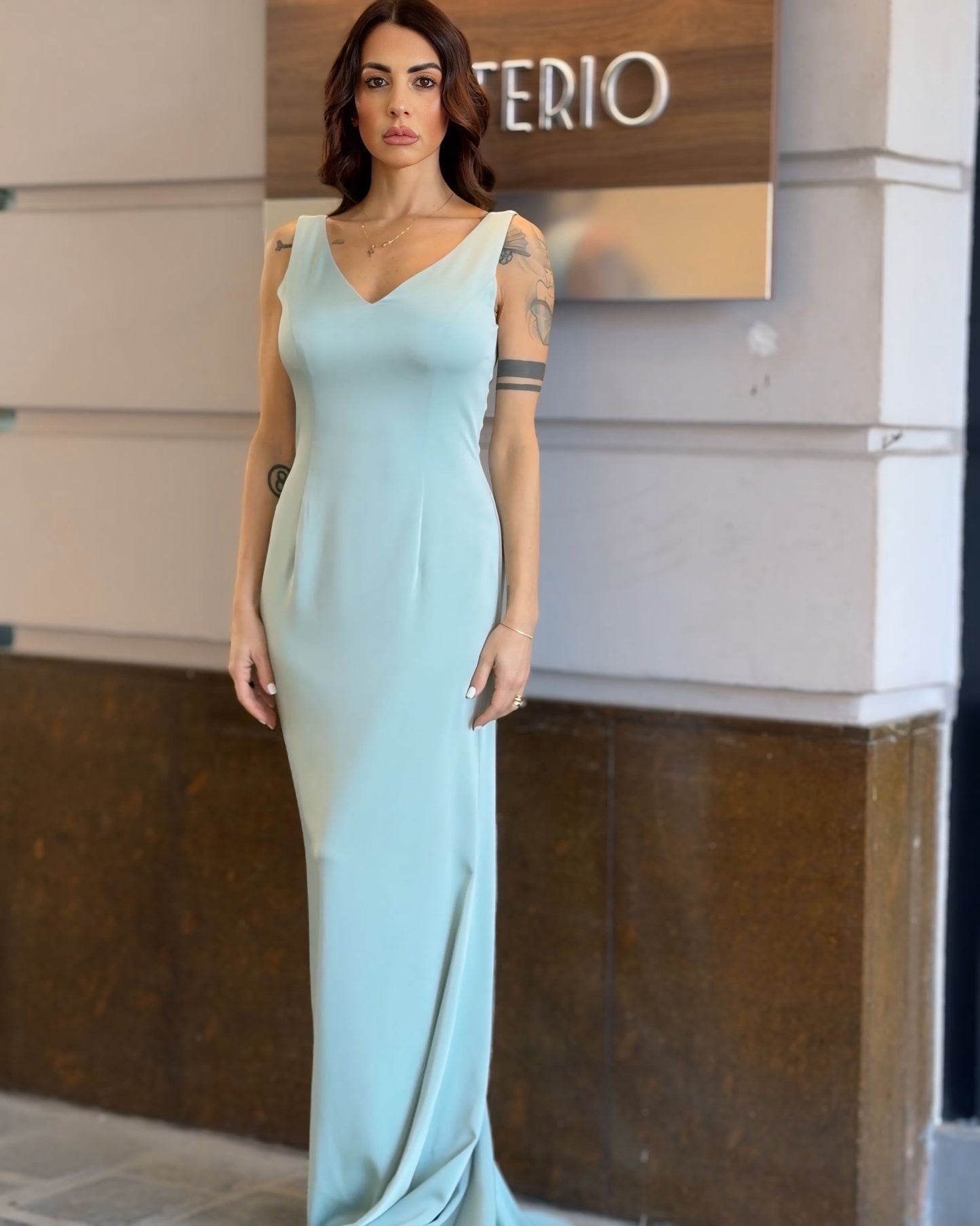 Abito Sage Elegance